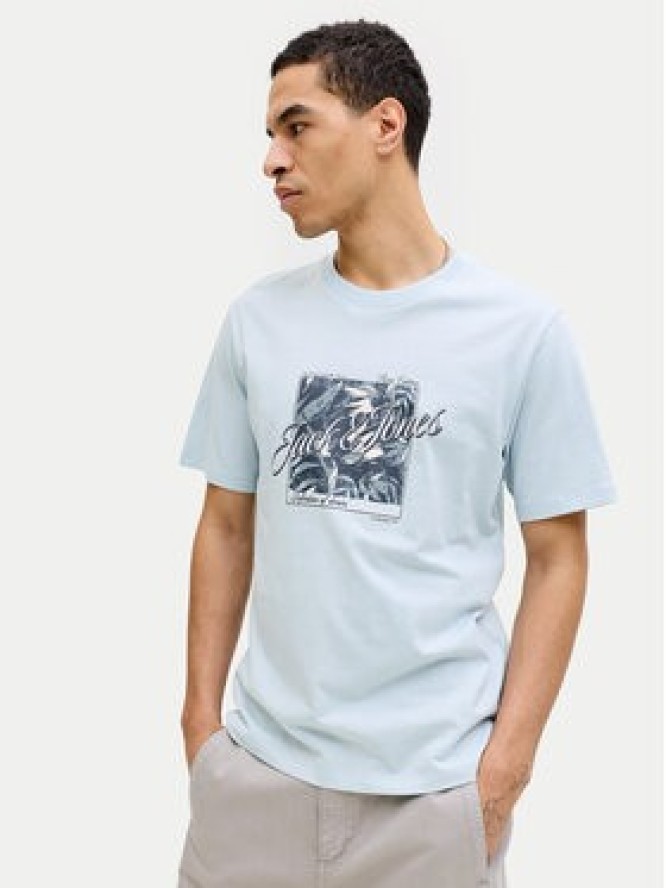 Jack & Jones T-Shirt Honolulu 12288088 Błękitny Regular Fit