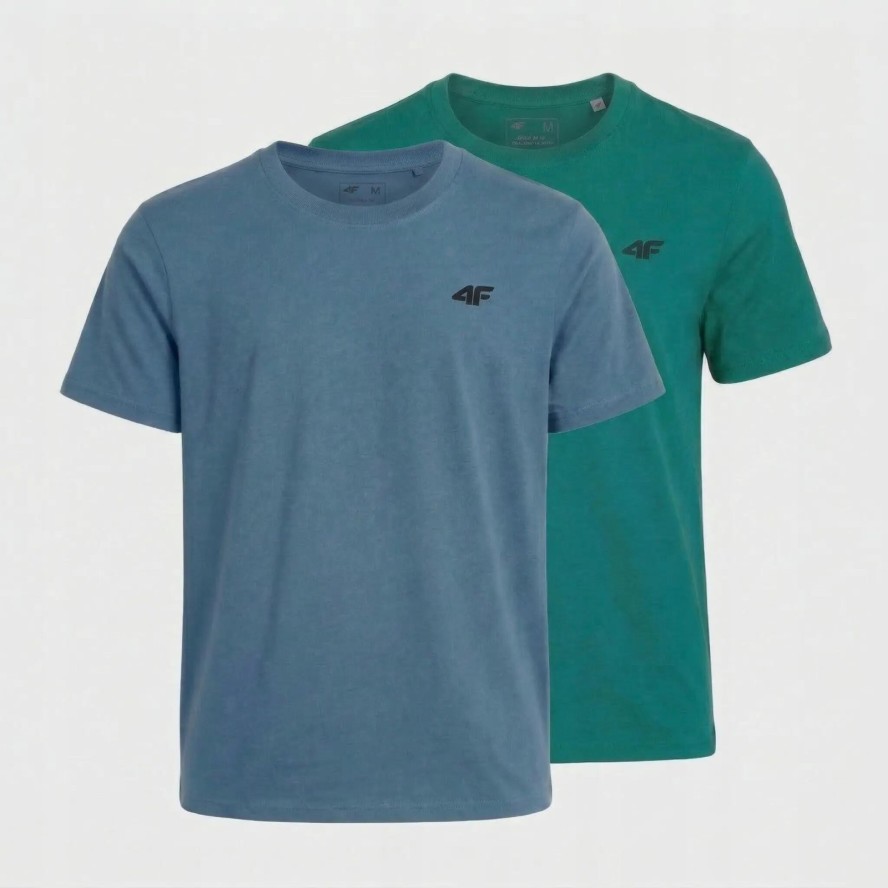 KOSZULKA MĘSKA LIMITOWANA 4F T-SHIRT KOMPLET ZESTAW 2 SZTUKI L M3948 SS26