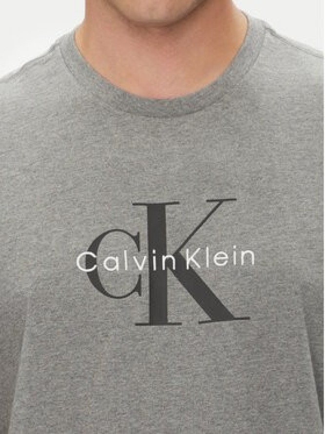 Calvin Klein Jeans T-Shirt Hero Monologo LV04RB862G Szary Regular Fit