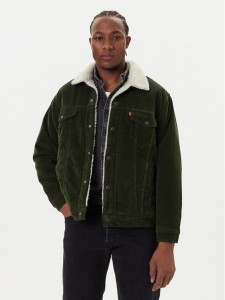 Levi's® Kurtka jeansowa Trucker A5784-0027 Zielony Relaxed Fit