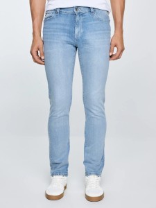 Jeansy męskie dopasowane niebieskie Martin 213