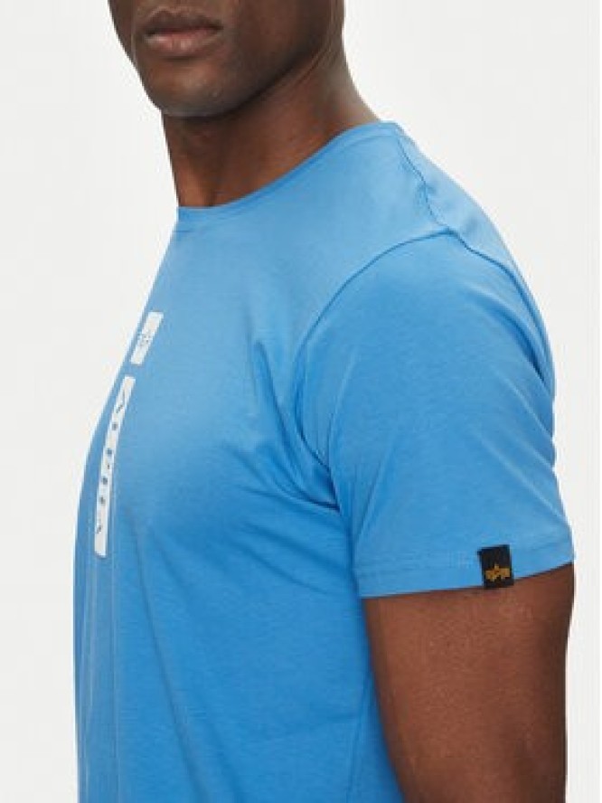 Alpha Industries T-Shirt Puff Print 146509 Niebieski Regular Fit