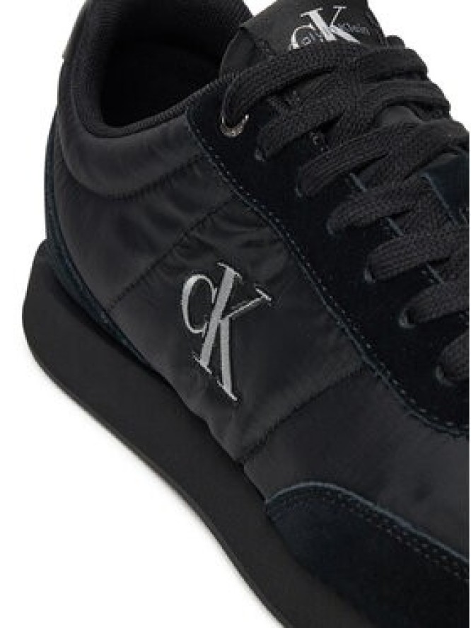 Calvin Klein Sneakersy Retro Runner Ess Mix Mat YM0YM01361 Czarny