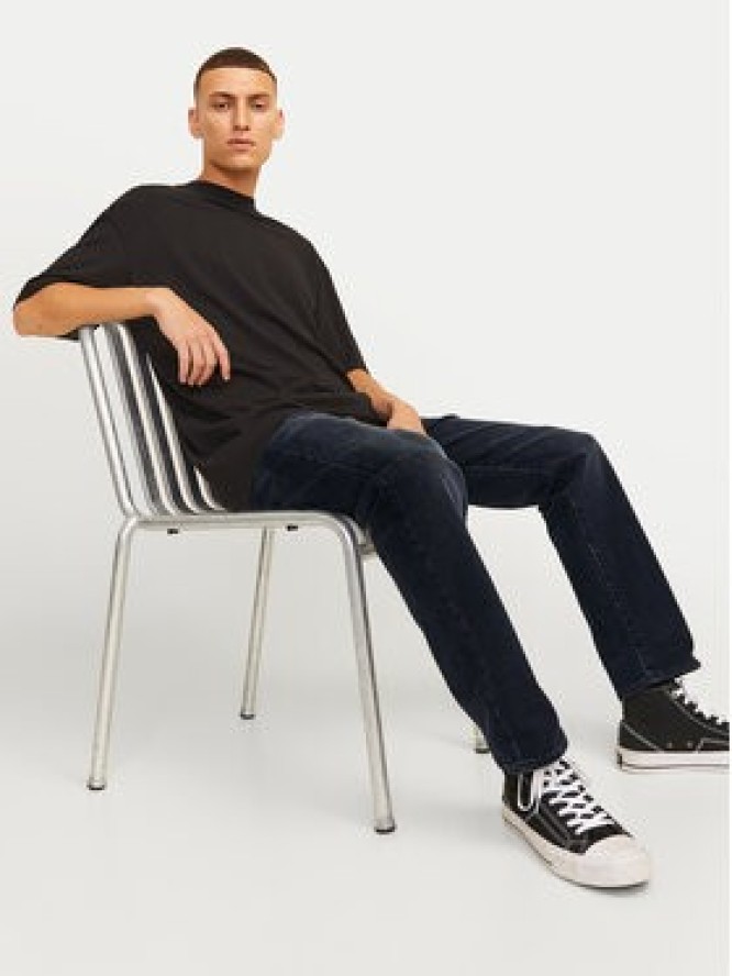 Jack & Jones Jeansy Chris 12259169 Granatowy Relaxed Fit