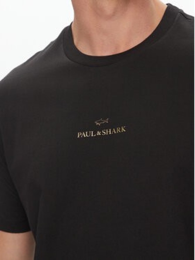 Paul&Shark T-Shirt C0P1240 Czarny Regular Fit