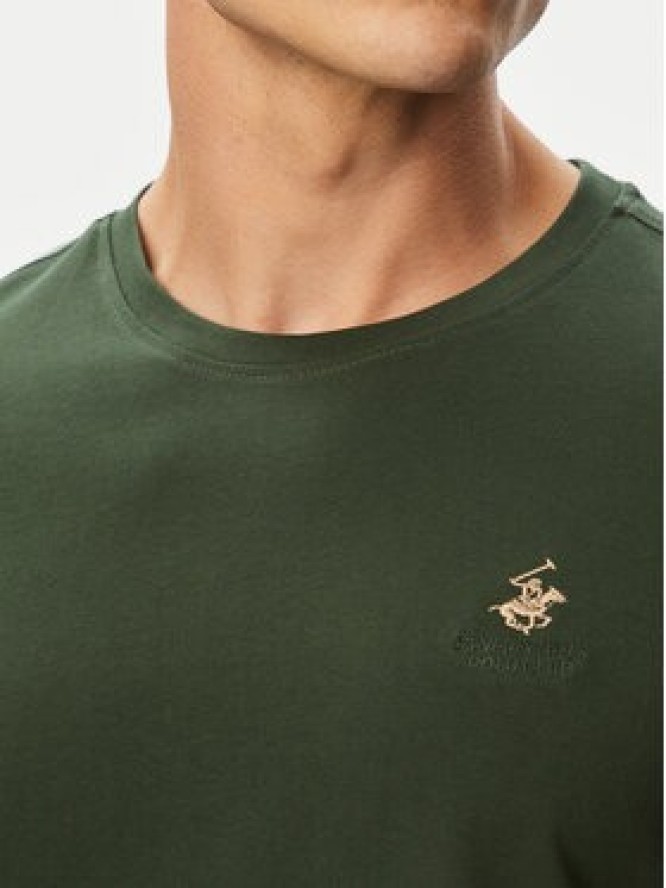 Beverly Hills Polo Club T-Shirt P-SS26M-TS41740 Zielony Regular Fit