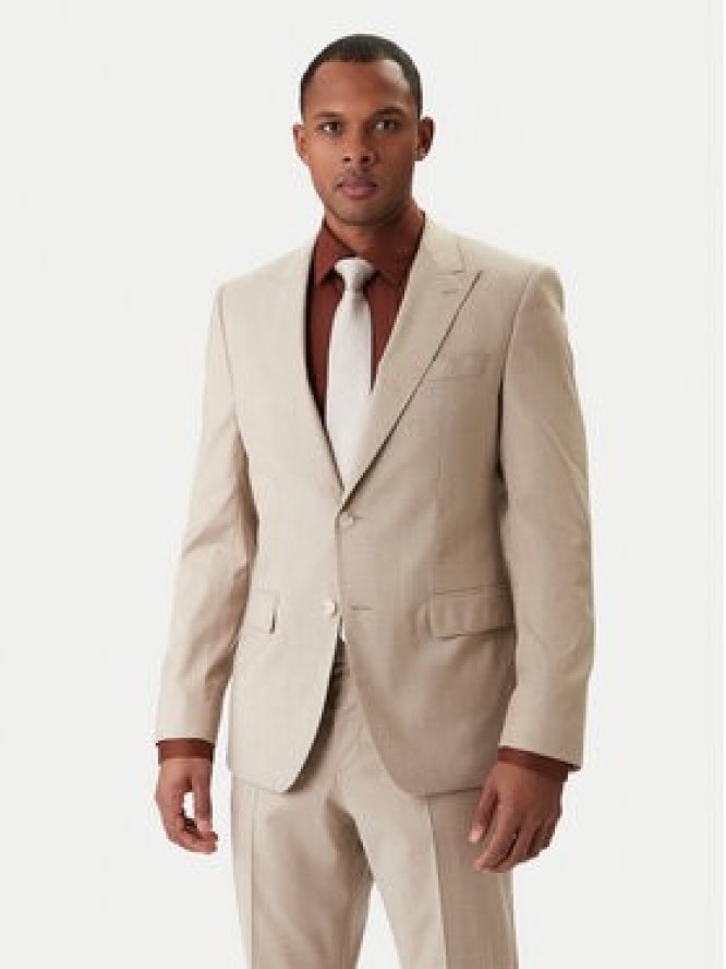BOSS Garnitur Huge 50557273 Beżowy Regular Fit