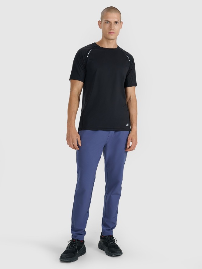 4F Koszulka do biegania w terenie szybkoschnąca męska - czarna M