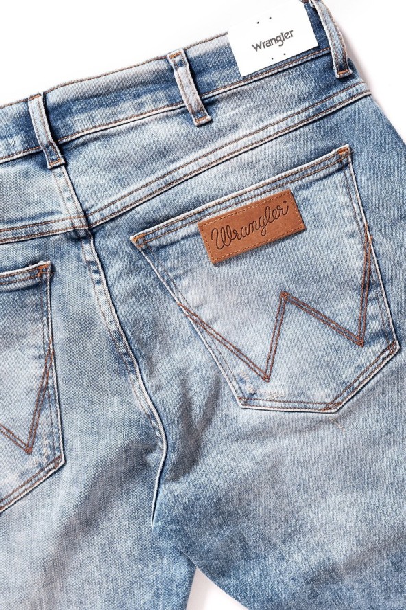 SPODNIE MĘSKIE WRANGLER LARSTON SLASHED GOODS W18SMK10F 112127546