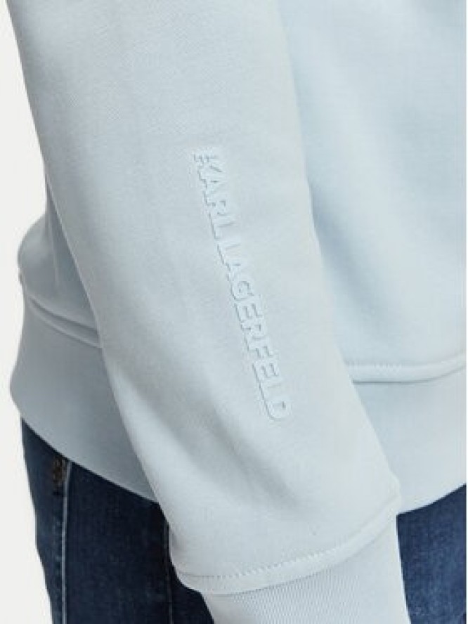 KARL LAGERFELD Bluza 705710 561900 Niebieski jasny Regular Fit