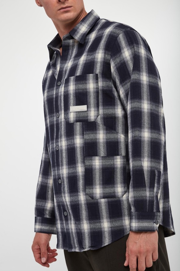 Koszula męska w kratę ARMANI EXCHANGE