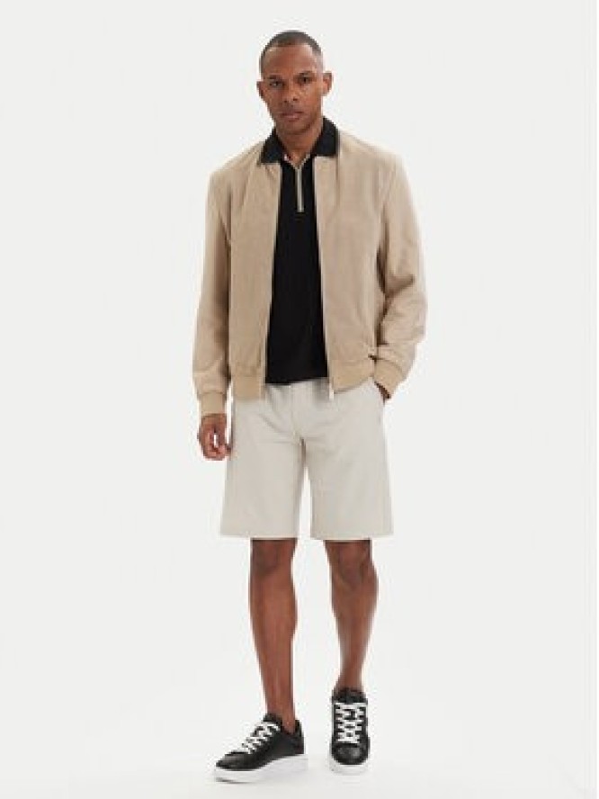 KARL LAGERFELD Kurtka skórzana 555011 562411 Beżowy Regular Fit