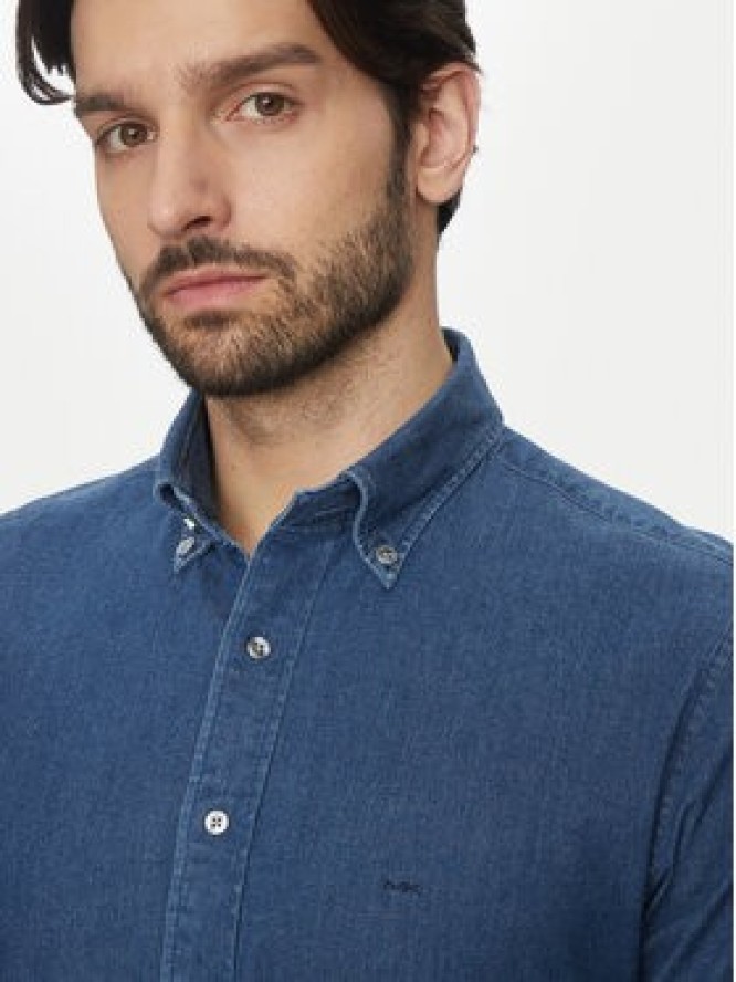 Michael Kors Koszula jeansowa MD0MD91441 Granatowy Slim Fit
