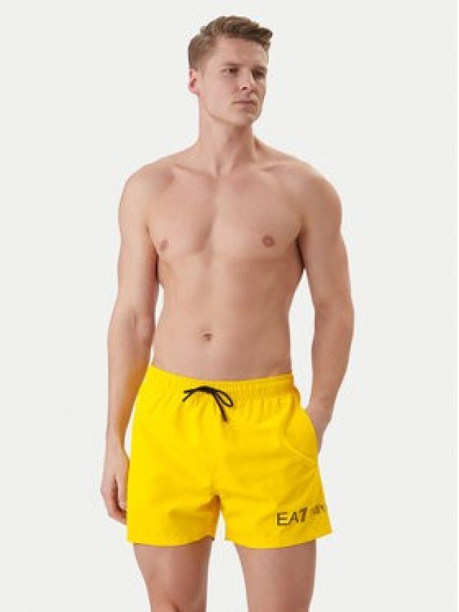 EA7 Emporio Armani Szorty kąpielowe 7M002000 AF13049 M2047 Żółty Regular Fit