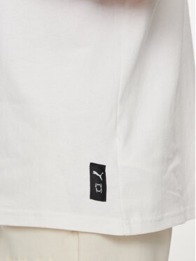 Puma T-Shirt Hoops Deck 624776 Biały Regular Fit