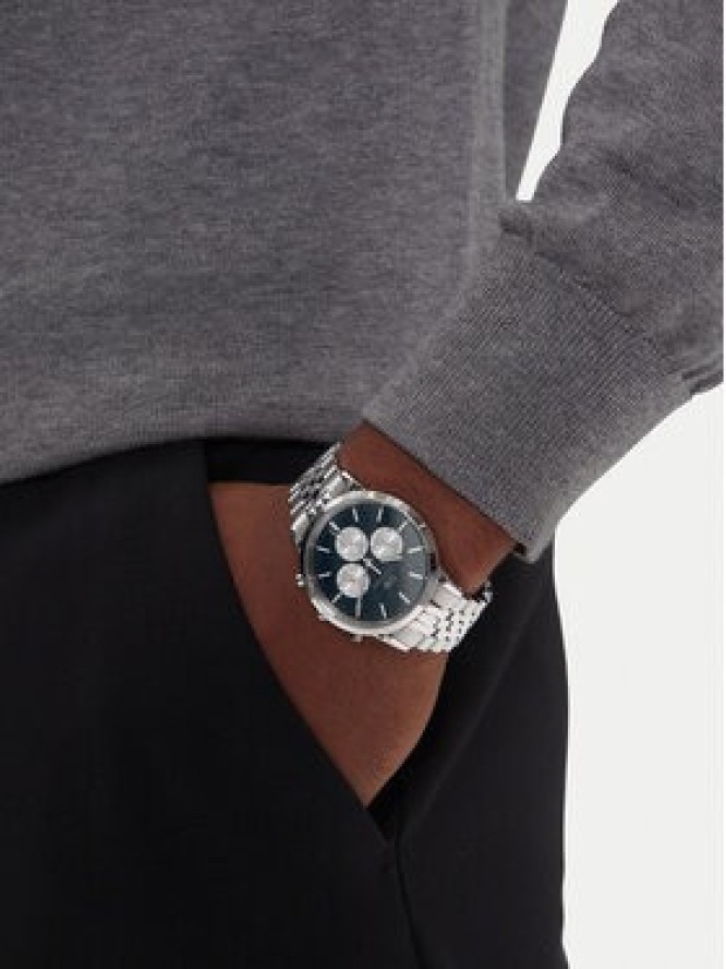 Daniel Wellington Zegarek Iconic Chronograph DW00100874 Srebrny