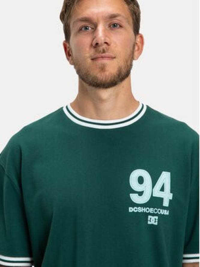 DC Shoes T-Shirt Skateball Jersey EDYKT03542 Zielony Regular Fit