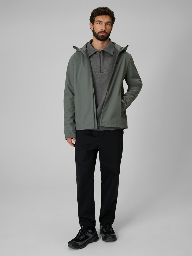 4F Kurtka softshell membrana 5000 męska - zielona S