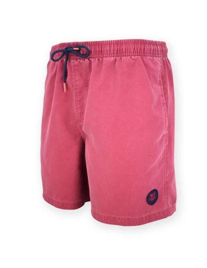 Postrzępione granatowo-czerwone spodenki kąpielowe Barcelona - M