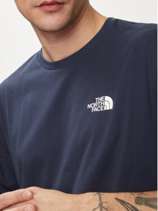 The North Face T-Shirt Simple Dome NF0A87NG Granatowy Regular Fit