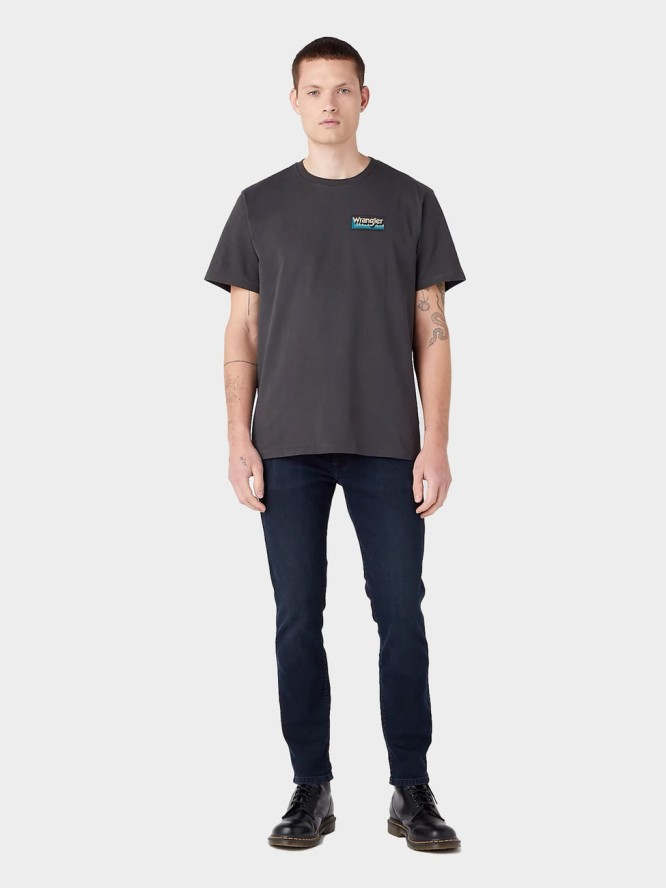 WRANGLER TEE GRAPHIC MĘSKA KOSZULKA T-SHIRT FADED BLACK 112342326 W7A1013642