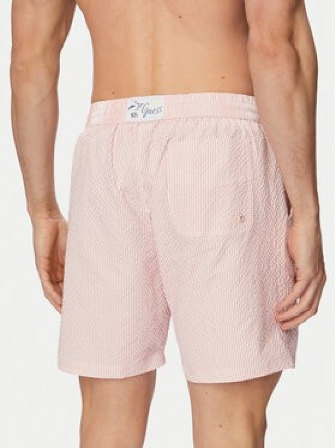 Guess Szorty kąpielowe F6GT11 WN342 Różowy jasny Regular Fit