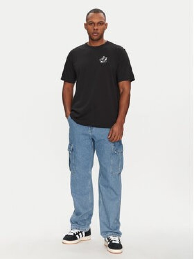 adidas T-Shirt JN7032 Czarny Loose Fit