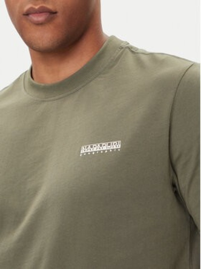 Napapijri T-Shirt Smallbox NP0A88TR Zielony Regular Fit
