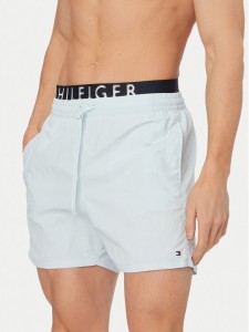 Tommy Hilfiger Szorty kąpielowe UM0UM03749 Niebieski jasny Regular Fit