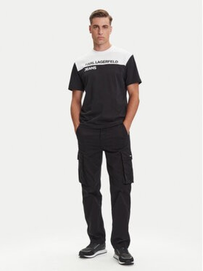 Karl Lagerfeld Jeans T-Shirt A3M17004 Czarny Regular Fit
