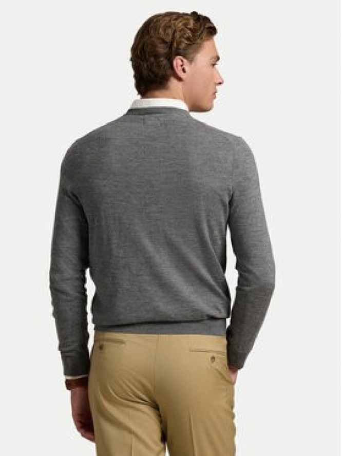 Polo Ralph Lauren Sweter 710946143002 Szary Slim Fit