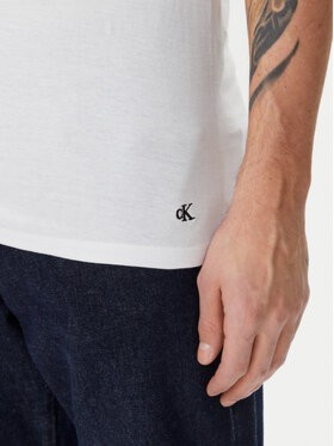 Calvin Klein Underwear Komplet t-shirtów LV00NB4051 Biały Regular Fit