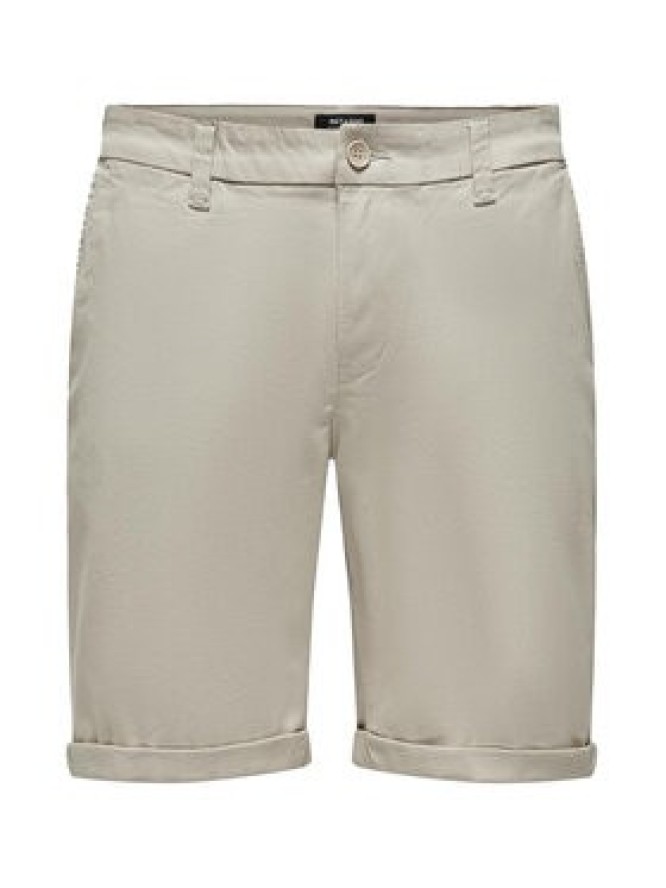 Only & Sons Szorty materiałowe Peter 22027905 Beżowy Regular Fit