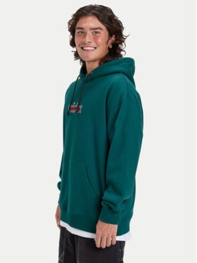 Quiksilver Bluza Double Up EQYFT05155 Czerwony Oversize