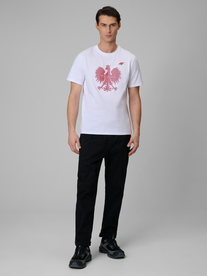 4F Koszulka kibica męska - biała L