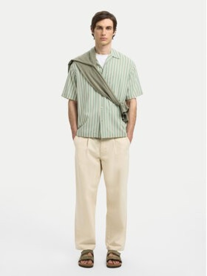 Selected Homme Koszula 16091381 Zielony Relaxed Fit