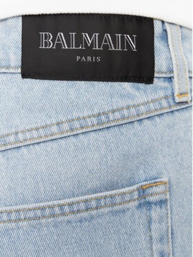 Balmain Jeansy DH1MI043DE59 Niebieski Regular Fit