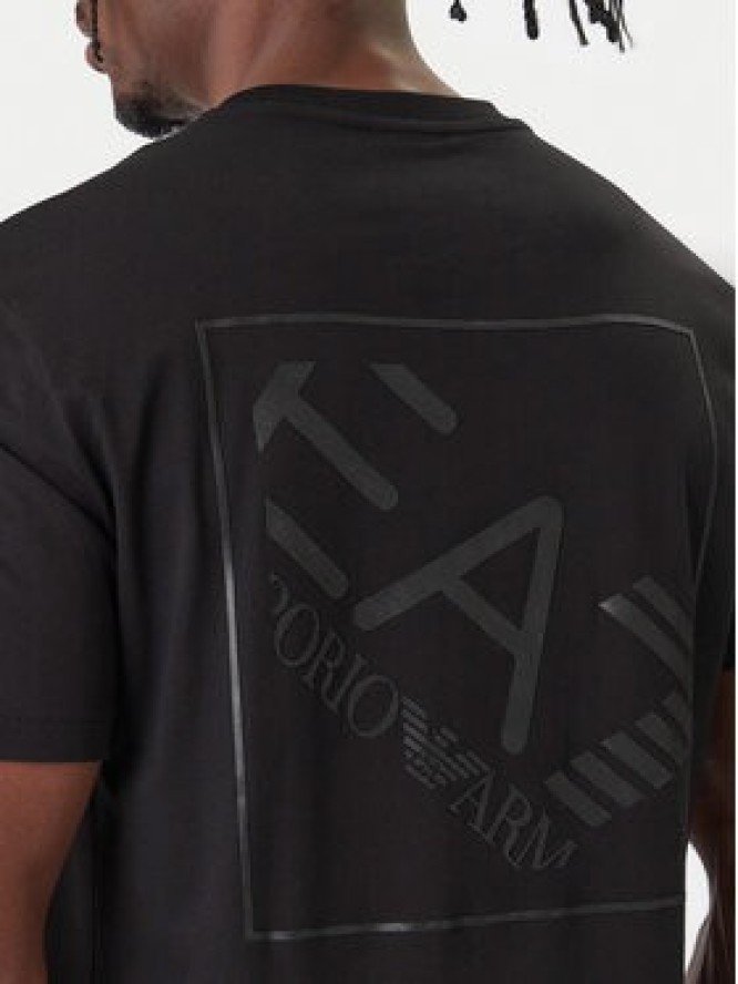 EA7 Emporio Armani T-Shirt 7M001487 AF17789 UC001 Czarny Regular Fit