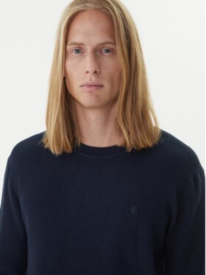 Calvin Klein Sweter LV04LB327G Granatowy Regular Fit