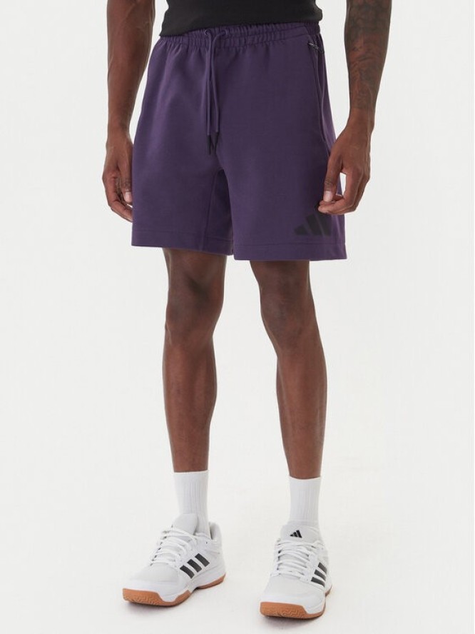 adidas Szorty sportowe Z.N.E. JW4747 Fioletowy Regular Fit