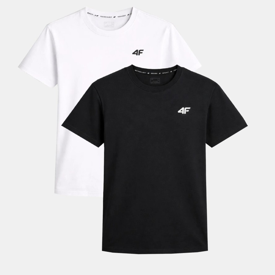 T-SHIRT MĘSKI 4F KOSZULKA ZESTAW KOMPLET 2 SZTUKI TTSHM3341