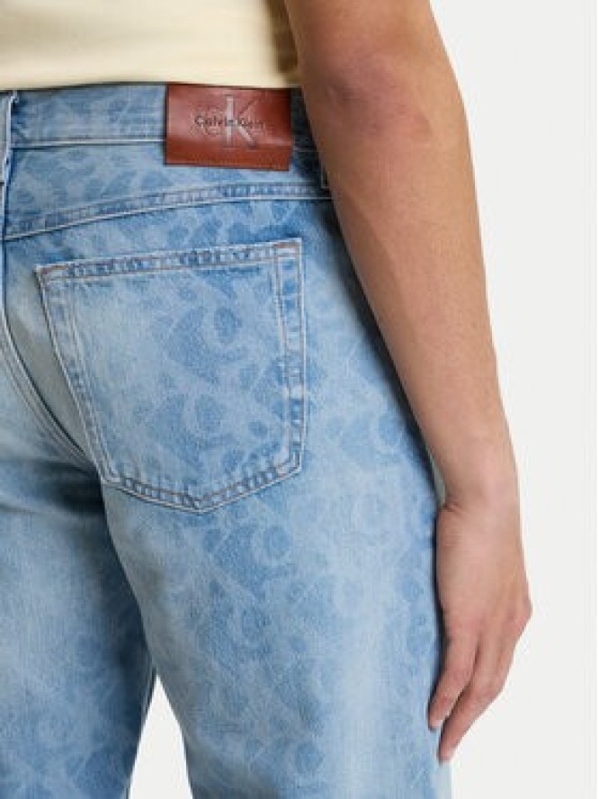 Calvin Klein Jeans Jeansy LV04RG765G Niebieski Straight Fit
