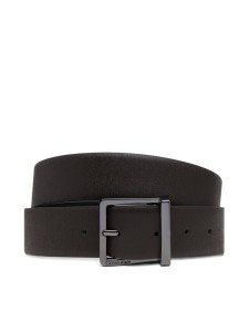 Calvin Klein Pasek Męski Sleek Square Tex 35Mm K50K512837 Brązowy