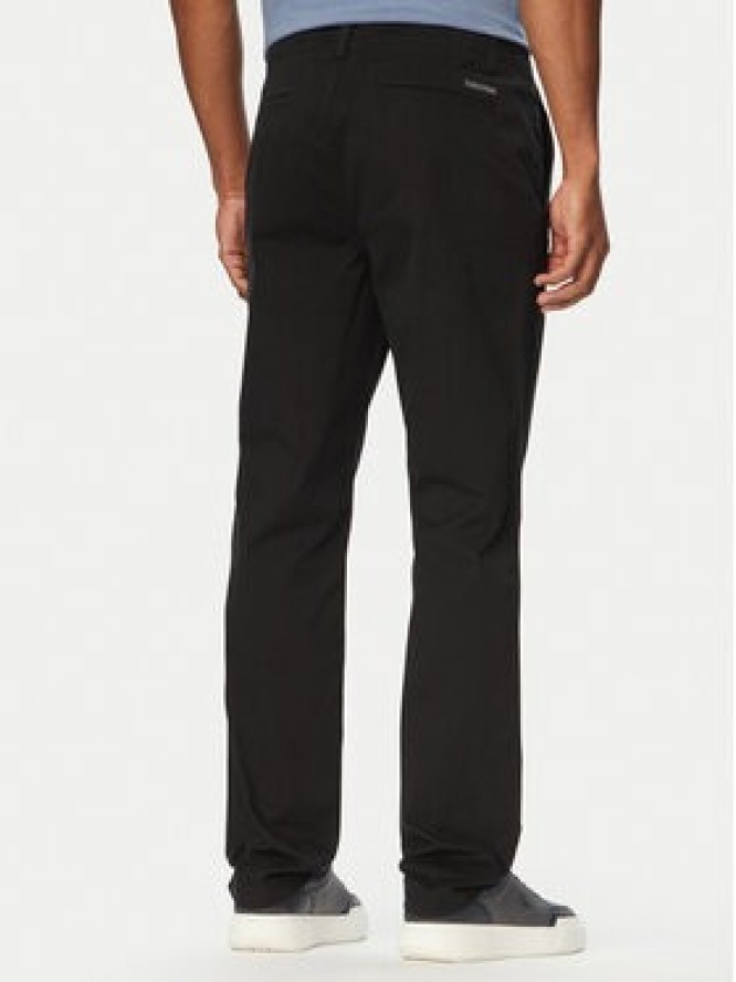 Calvin Klein Jeans Chinosy LV04RF618G Czarny Slim Fit