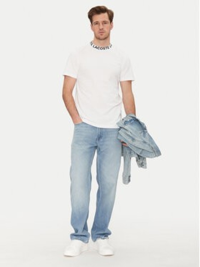 Lacoste T-Shirt TH9582 Biały Regular Fit