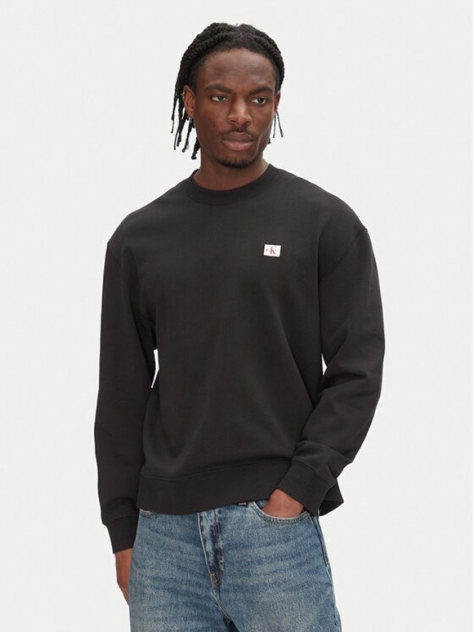 Calvin Klein Jeans Bluza LV04RC273G Czarny Regular Fit