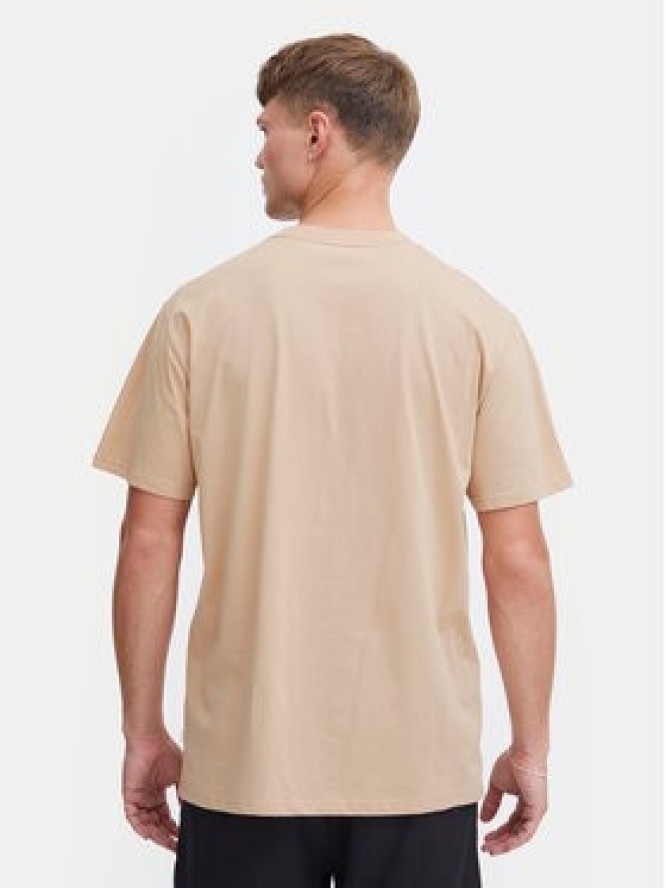 Solid T-Shirt 21108237 Beżowy Regular Fit