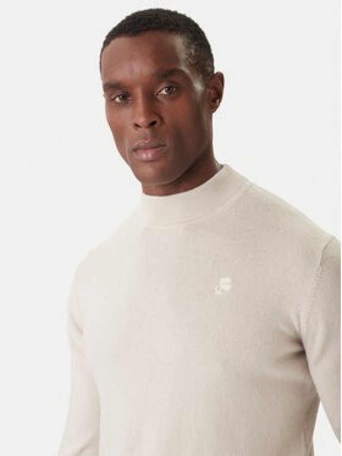 KARL LAGERFELD Golf 655002 554399 Beżowy Slim Fit