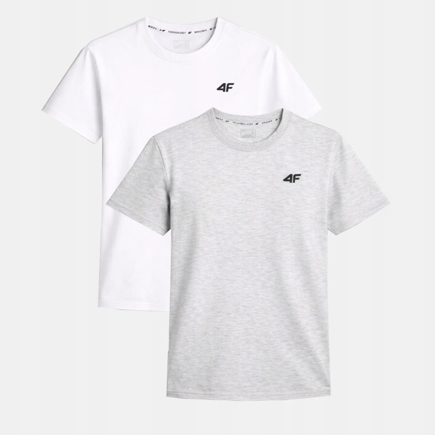 T-SHIRT MĘSKI 4F KOSZULKA ZESTAW KOMPLET 2 SZTUKI TTSHM3341