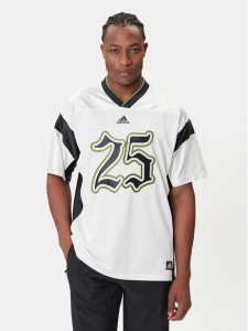 adidas T-Shirt Football JY2762 Biały Oversize